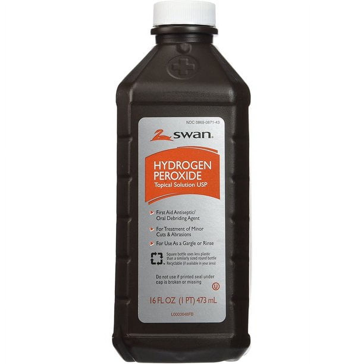 Swan Hydrogen Peroxide Topical Solution, 16 oz - image 1 of 4