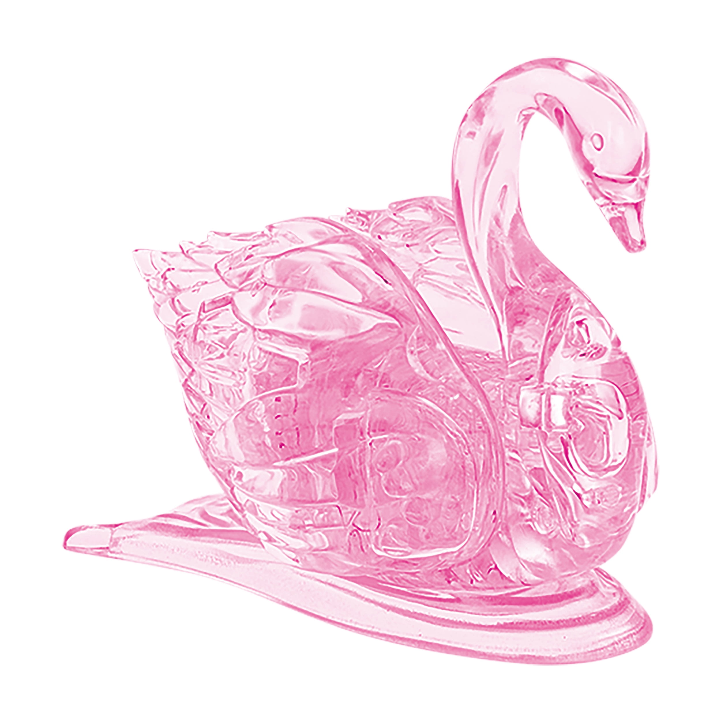 BePuzzled 3D Crystal Puzzle: Swan (Pink): 32 Pcs - Walmart.com