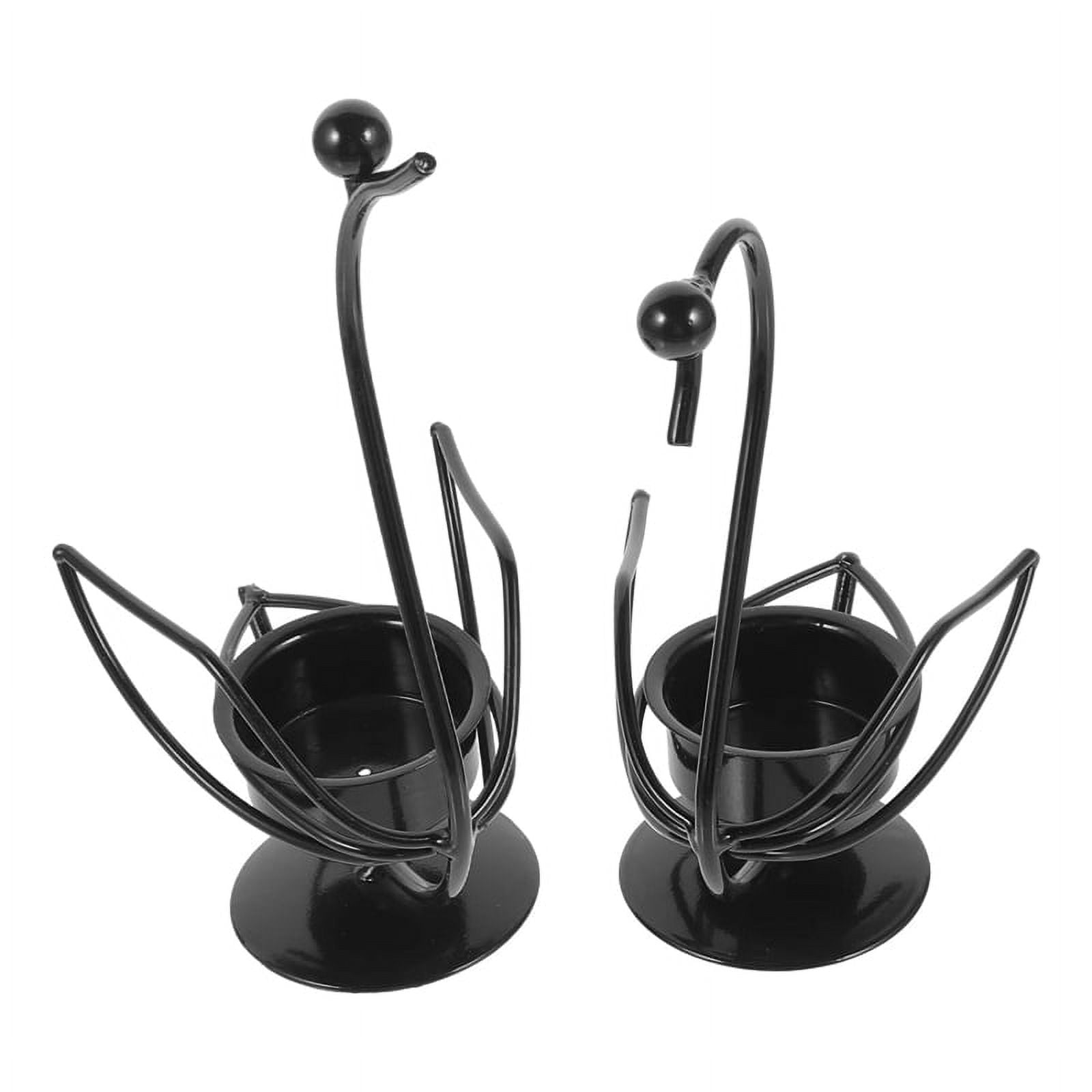 Swan Iron Candle Holder,Metal Candle Stand,Tall Candle Holders,Dining Table Decor,Wedding Lovers
