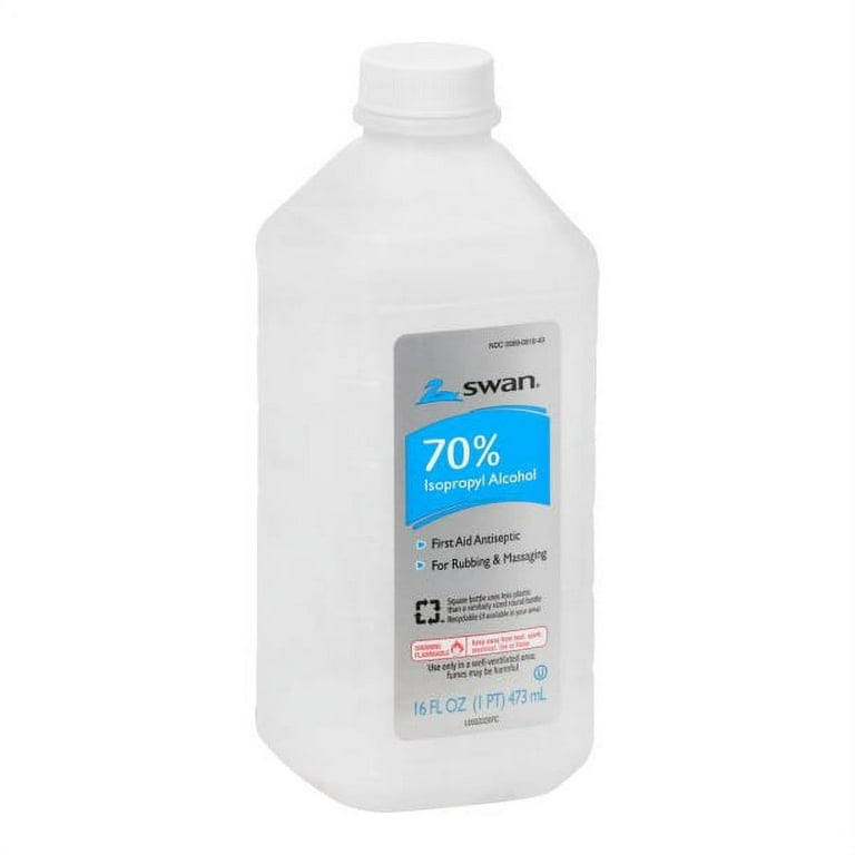 Swan Rubbing Alcohol, Isopropyl, 70%, with Wintergreen and Glycerin - 16 fl oz