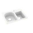 thumbnail image 1 of Swan KSDB-2518-010 25" x 18" Swanstone Double-Basin Dual Mount Kitchen Sink, Available in Various Colors, 1 of 7