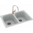 thumbnail image 1 of Swan KSLB-3322-010 33" x 22" Swanstone Double-Basin Dual Mount Kitchen Sink, Available in Various Colors, 1 of 7