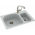 thumbnail image 1 of Swan KSLS-3322-010 33" x 22" Swanstone Double-Basin Dual Mount Kitchen Sink, Available in Various Colors, 1 of 7