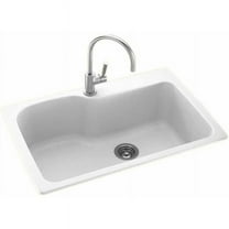 Swan KSSB-3322-010 Almond Swanstone 33in Rectangle Single Basin Sink
