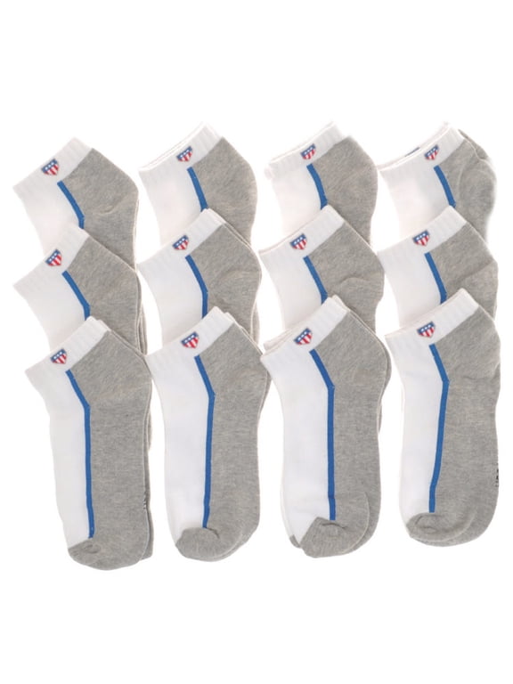 Low Cut Trainer Men's Socks (12-Pairs)