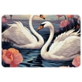 thumbnail image 1 of Swan Machine Washable Non-Slip Polyester Floor Mat Door Mat Kitchen Mat, 1 of 6
