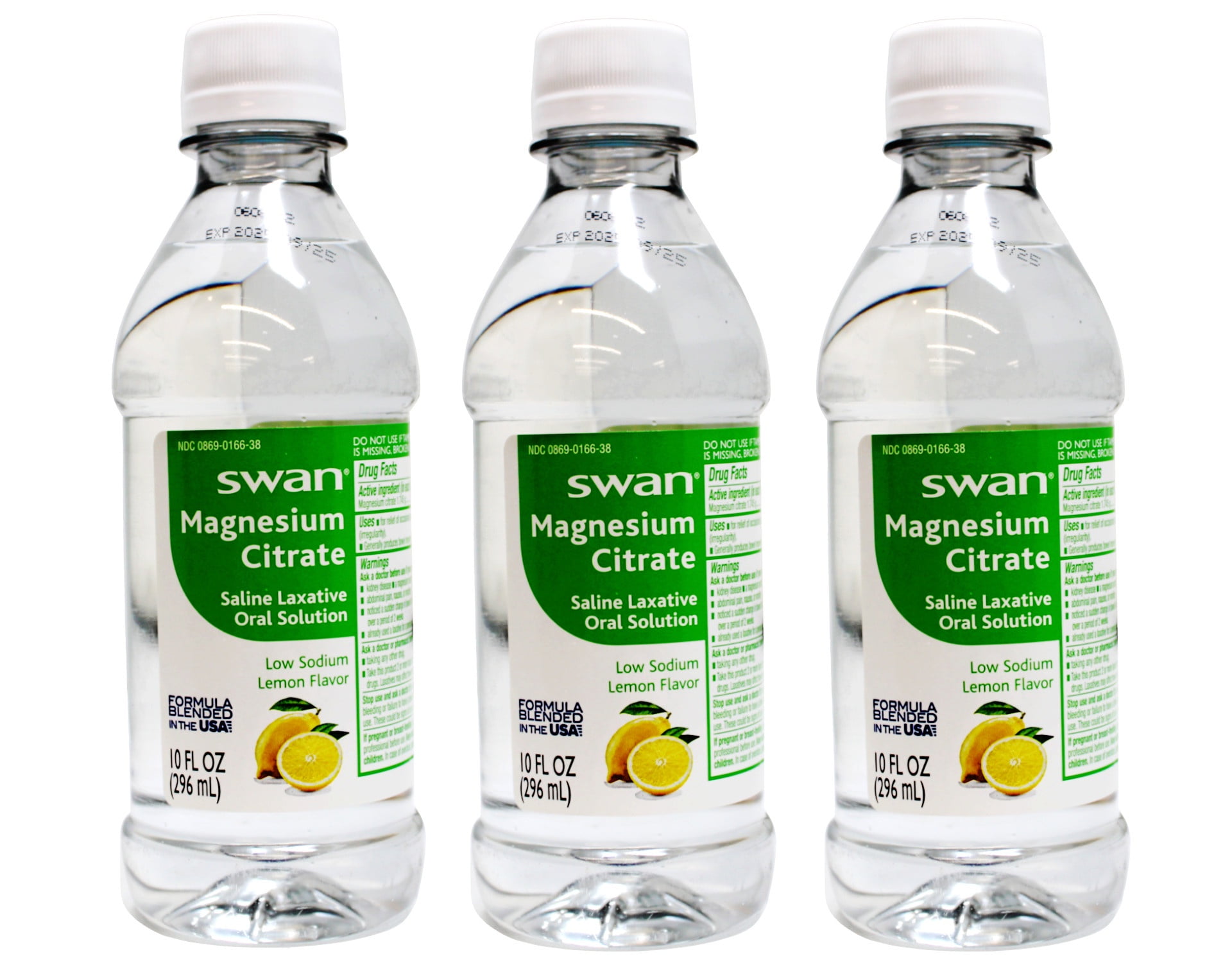 Swan Magnesium Citrate Saline Laxative Lemon 10 oz. (Pack of 3