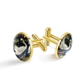 thumbnail image 1 of Swan Men's Cufflinks Set for Dress Shirts, Made of Stainless Steel, for Business and Formal Occasions, 1 of 6