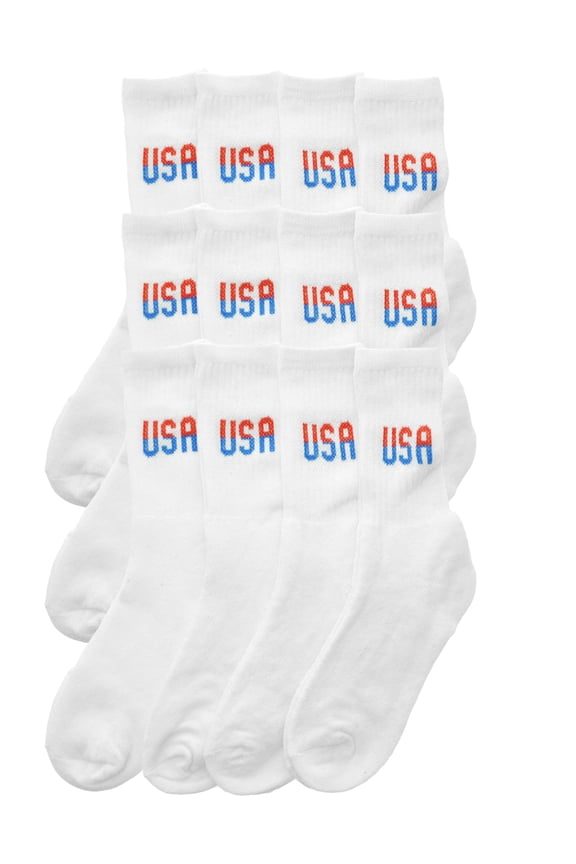 Men's Unisex Quarter Socks (12-Pairs)