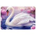 thumbnail image 1 of Swan Non-Slip Machine Washable Polyester Kitchen Mat Indoor Rug Kitchen Rug, 1 of 6