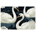thumbnail image 1 of Swan Non-Slip Polyester Door Mat Floor Mats Bath Rugs Machine Washable, 1 of 6