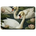 thumbnail image 1 of Swan Non-Slip Polyester Indoor Office Rugs Area Rug Machine Washable Floor Mat, 1 of 6