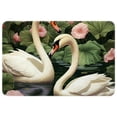 thumbnail image 1 of Swan Non-Slip Polyester Indoor/Outdoor Carpet Game Mat Bath Rugs Machine Washable, 1 of 6