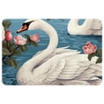 thumbnail image 1 of Swan Non-Slip Polyester Kitchen Mat Door Rugs Indoor Rug, Machine Washable, 1 of 6