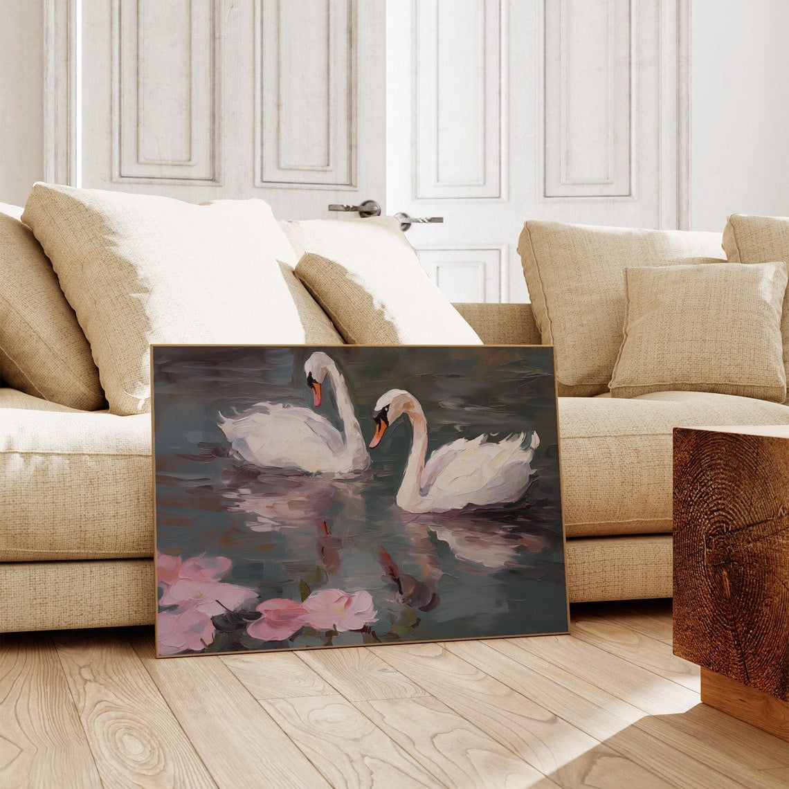 Swan Nursery Wall Art Print, Coquette, Girly Aesthetic, Vintage Style ...