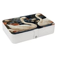 thumbnail image 1 of Swan PU Leather Necklace Holder with Removable Compartment and Portable Organizer Box Jewelry Display Case Jewelry Boxes, 1 of 6