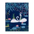 thumbnail image 1 of Stupell Industries Rustic Lodge Swan Pair on Blue Pond Canvas Art, 24 x 30, by Nabeela Rumi, 1 of 8