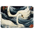 thumbnail image 1 of Swan Polyester Chair Mat Non-Slip Machine Washable Indoor Carpet Rug, 1 of 6