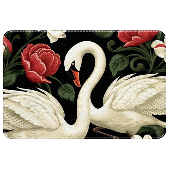 Swan Polyester Non-Slip Game Mat Area Rug Floor Carpet Machine Washable
