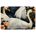 thumbnail image 1 of Swan Polyester Non-Slip Machine Washable Bath Rug Indoor Rug Door Carpet, 1 of 6