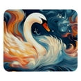 thumbnail image 1 of Swan Printed Square Desk Mat Mousepad, 8.3x9.8 Inch, Non-Slip Rubber Bottom, Suitable for Office and Gaming, 1 of 6