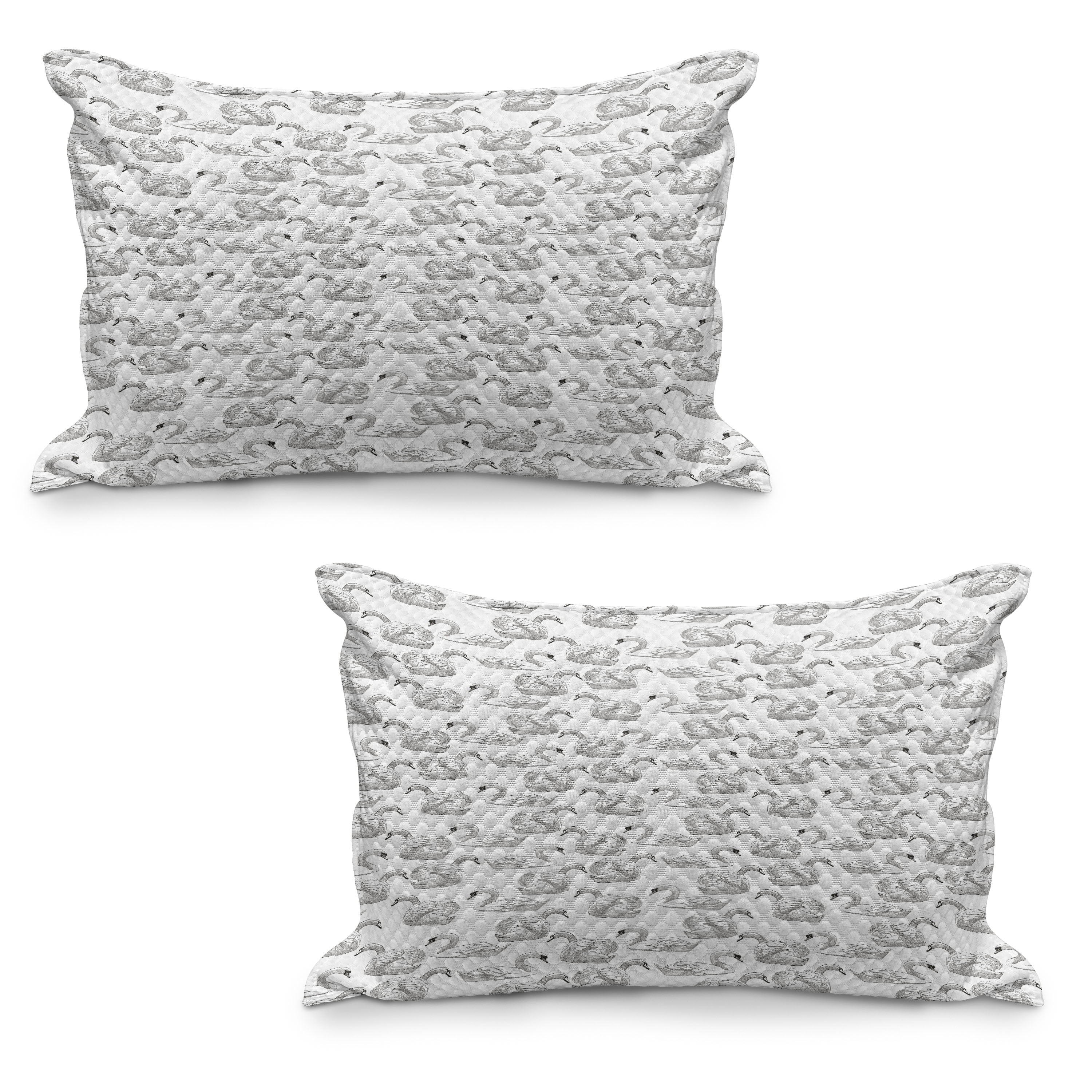 swan-quilted-pillowcover-set-of-2-sketch-art-pattern-of-swimming