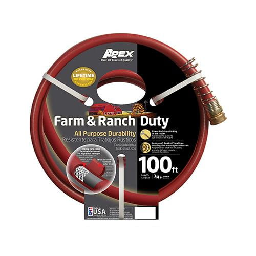 Swan SNCG34100 Contractor Plus Heavy-Duty Water Hose, 3/4"x100', Red