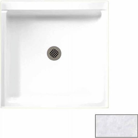 Swan SS-3232-010 32" x 32" Swanstone Shower Base (Drain Included), Available in Various Colors