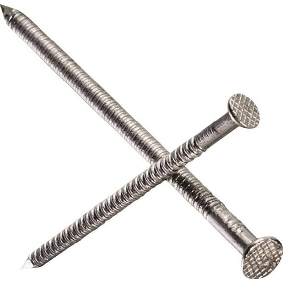 Simpson Strong-Tie S8PTD1 Deck Nail, 8D, 2-1/2 in L, 304 Stainless Steel, Bright, Full Round Head, Annular Ring Shank