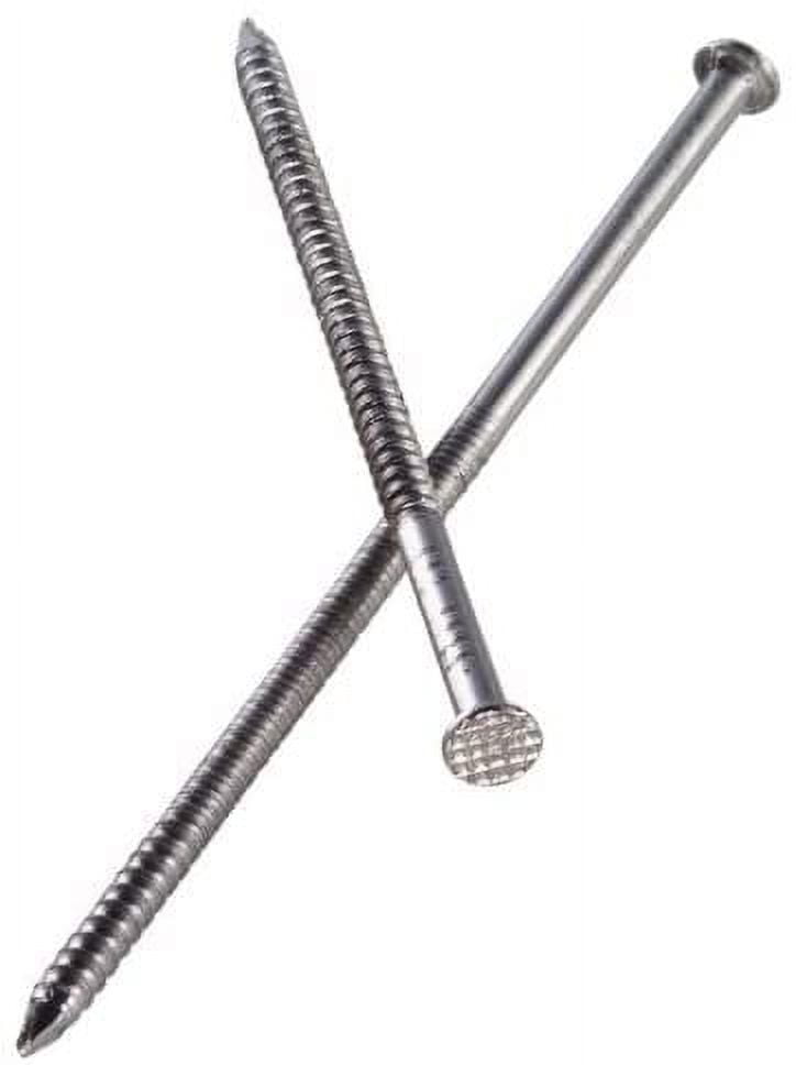 Kimllier 3600 Count 304 Stainless Steel Coil Siding Nails – 1-3/4" X .090" Ring Shank, 15-Degree Full Round Head, For Roofing & Sheathing