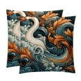 thumbnail image 1 of Swan Set of 2 Velvet Throw Pillow with Unique Patterns - 16x16, 18x18, 20x20 Inches for Various Occasions - Pillows Covers Throw Pillow Inserts Pillow Inserts, 1 of 6