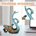 thumbnail image 1 of Swan Shaped Red Wine Rack, Simple Handicraft Decoration Ornament For Home & Kitchen, Decorative Wine Storage Holder With Dual Swan Design For Living Room Dining Room Party Decor, 1 of 5
