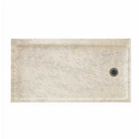 swan solid surface 30'' x 60'' single threshold shower base