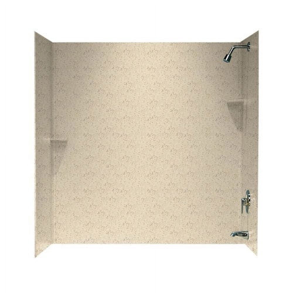 Swan Solid Surface 60'' x 60'' x 30'' Three Panel Shower Wall - Walmart.com