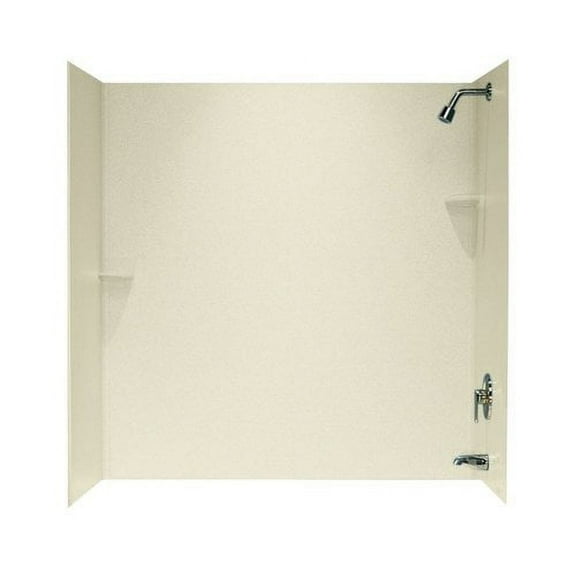 Swan Solid Surface 60'' x 60'' x 30'' Three Panel Shower Wall