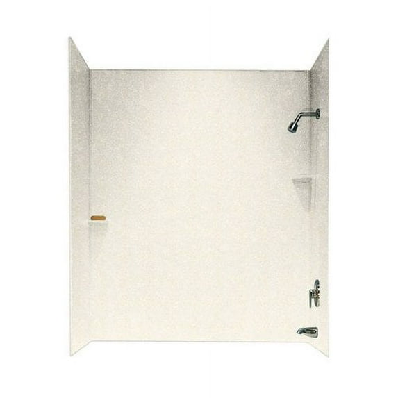 Swan Solid Surface 60'' x 60'' x 30'' Three Panel Shower Wall