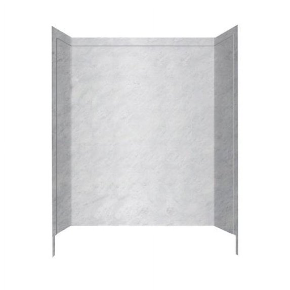 Swan Solid Surface 60'' x 60'' x 32'' Three Panel Shower Wall