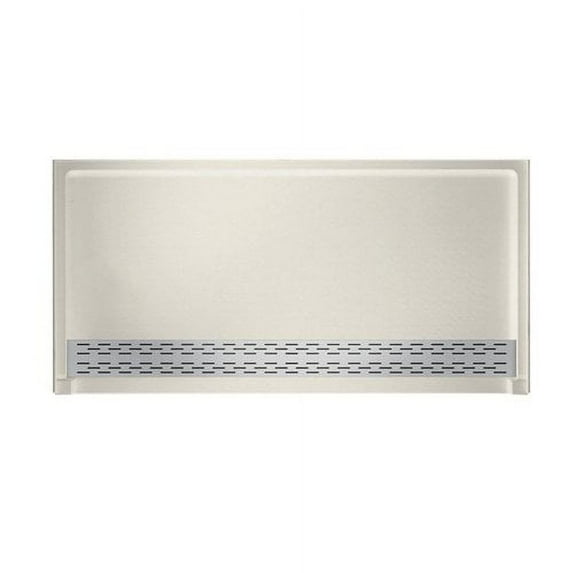 swan solid surface 64'' x 34'' single threshold shower base