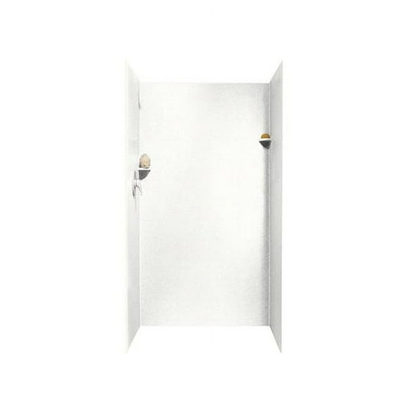 Swan Solid Surface 72'' x 36'' x 36'' Three Panel Shower Wall