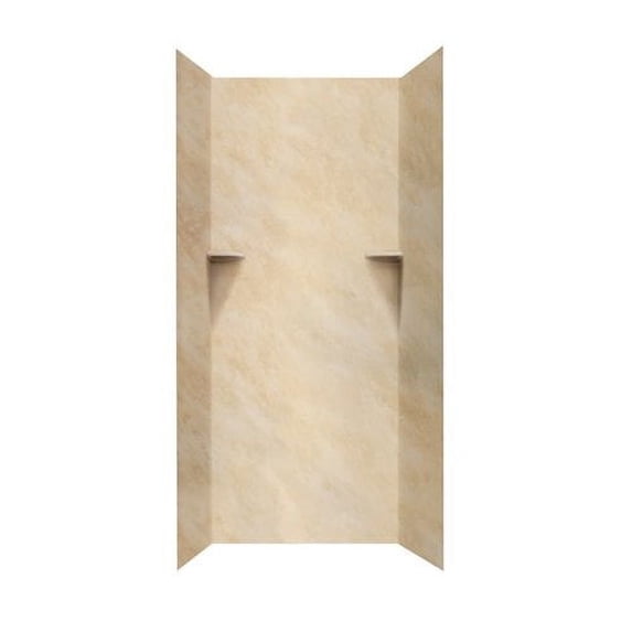 Swan Solid Surface 72'' x 36'' x 36'' Three Panel Shower Wall
