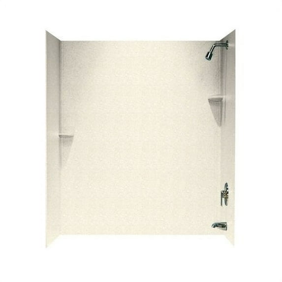 Swan Solid Surface 72'' x 60'' x 30'' Three Panel Shower Wall