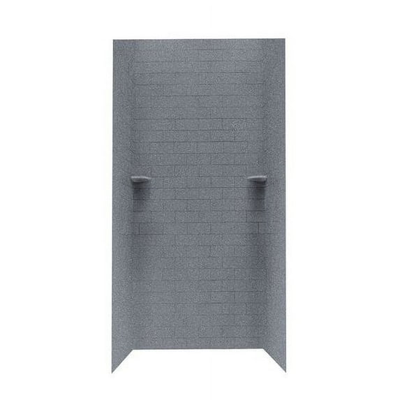 Swan Solid Surface 96'' x 36'' x 36'' Three Panel Shower Wall