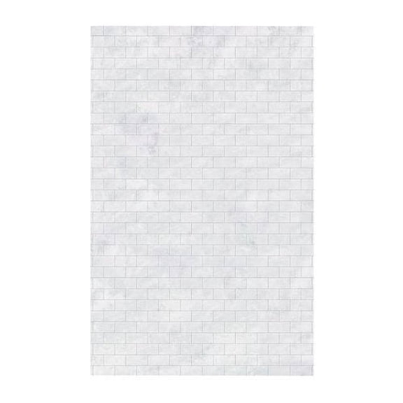 Swan Solid Surface 96'' x 62'' x 0.25'' Three Panel Shower Wall
