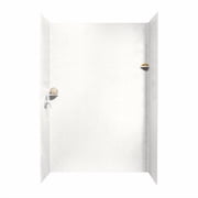 Swan Solid Surface 96 x 62 x 36 Three Panel Shower Wall