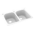 thumbnail image 1 of Swanstone KS02233LB 010 3 3 Hole Solid Surface Kitchen Sink 33 x 22 White, 1 of 1