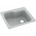 thumbnail image 1 of Swan Solid Surface Kitchen Sink (25" x 22") with 2 Faucet Holes, 1 of 1