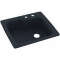 thumbnail image 1 of Swan Solid Surface Kitchen Sink (25" x 22") with 2 Faucet Holes, 1 of 1
