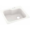 thumbnail image 1 of Swan Solid Surface Kitchen Sink (25" x 22") with 2 Faucet Holes, 1 of 1