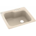 thumbnail image 1 of Swan Solid Surface Kitchen Sink (25" x 22") with 4 Faucet Holes, 1 of 1