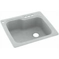thumbnail image 1 of Swan Solid Surface Kitchen Sink (25" x 22") with 4 Faucet Holes, 1 of 1